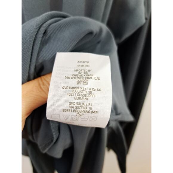 Susan Graver Modern Essentials Women's Gray Mock Neck Long Sleeve Top Size XL - Picture 4 of 5